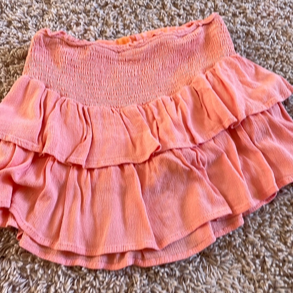 Hayden girls Smocked Ruffle Tiered Mini Skort